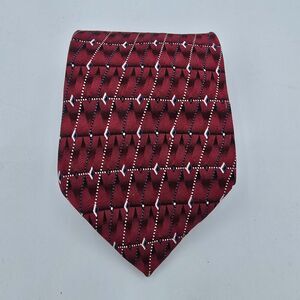 Necktie Mens Vintage Hill and Archer Tie Silk/ Red, Multicolor / Size  57 x 4in